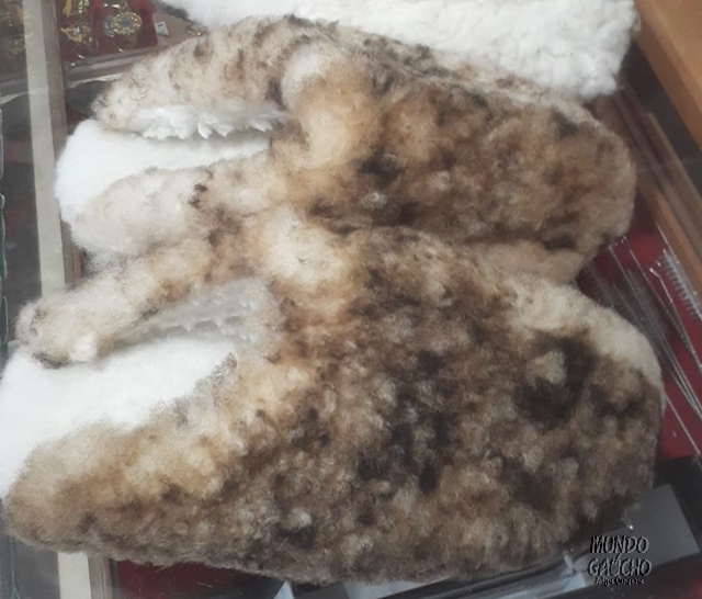 Pantufa de Lã de Ovelha Mesclada