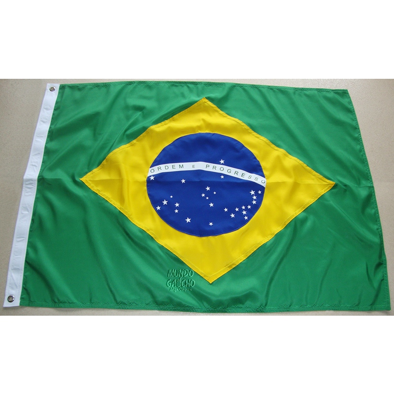 Bandeira Brasil Costurada Oficial 90x128cm Alta Qualidade