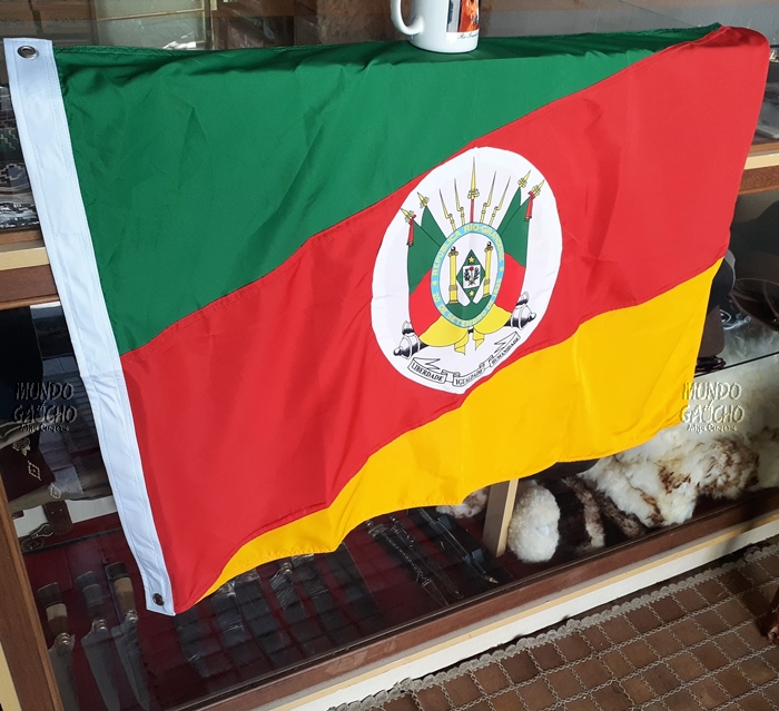 Bandeira RS Costurada (0,68 x 0,98m) Alta Qualidade
