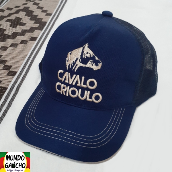 Boné Cavalo Crioulo - Marinho
